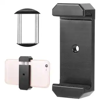 

Aluminum Alloy Mobile Phone Clip Holder Extendable Phone Clip Bracket Stand with 1/4 inch Screw Hole for Tripod Selfie Stick