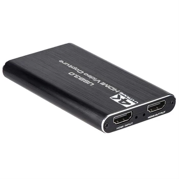

4K HDMI Capture Video Card USB3.0 1080P Reliable Portable Capture Game Card for Streaming Live Broadcasts Video Recording
