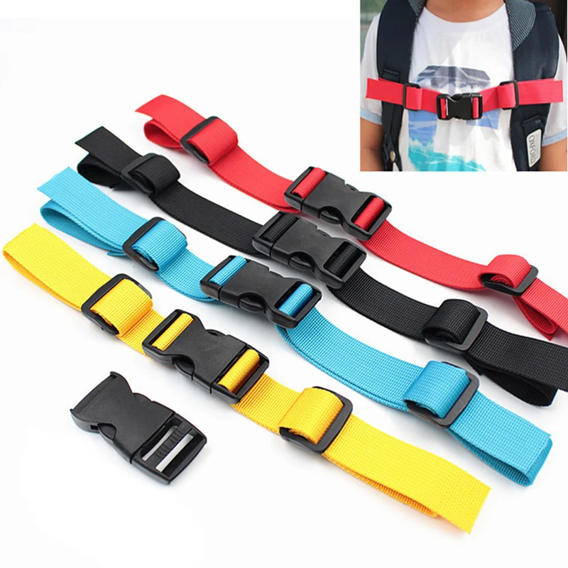 Duurzaam Camping Rugzak Borst Harness Strap Verstelbare Dual Release Gesp Onderdelen Accessoires Nylon Deel|Tas onderdelen & Accessoires| -