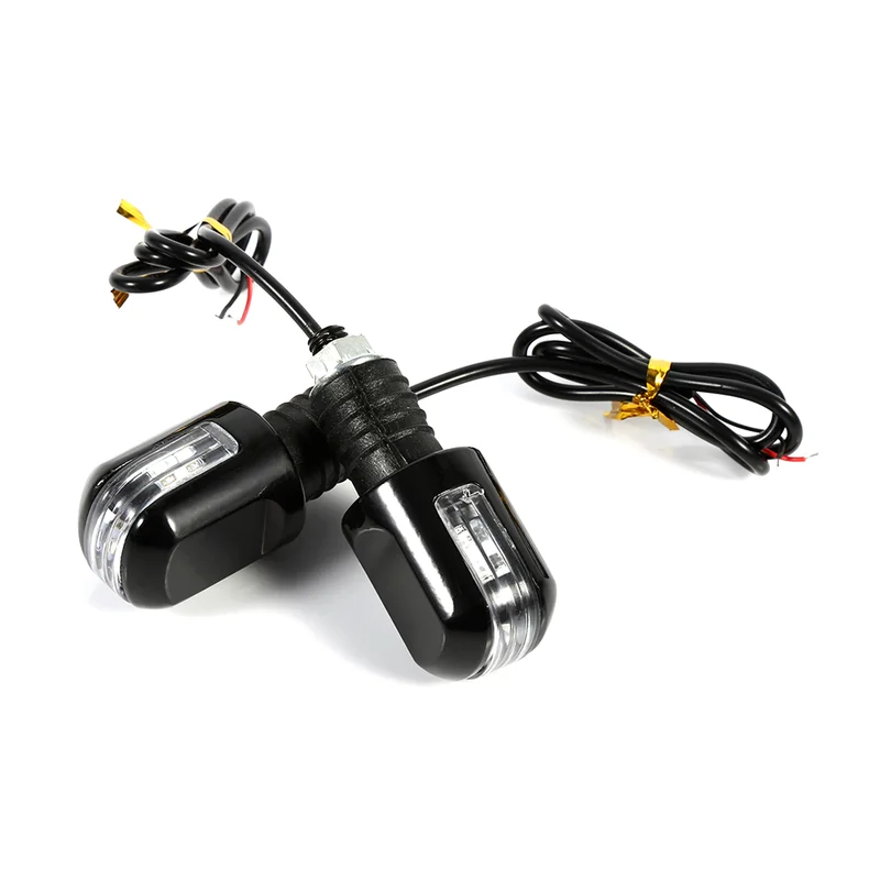 

1 Pair Universal Motorcycles Handlebar End Turn Signal Light 12V 15 LED Mini Turn Signal Lights Flash Turn Signal Indicator