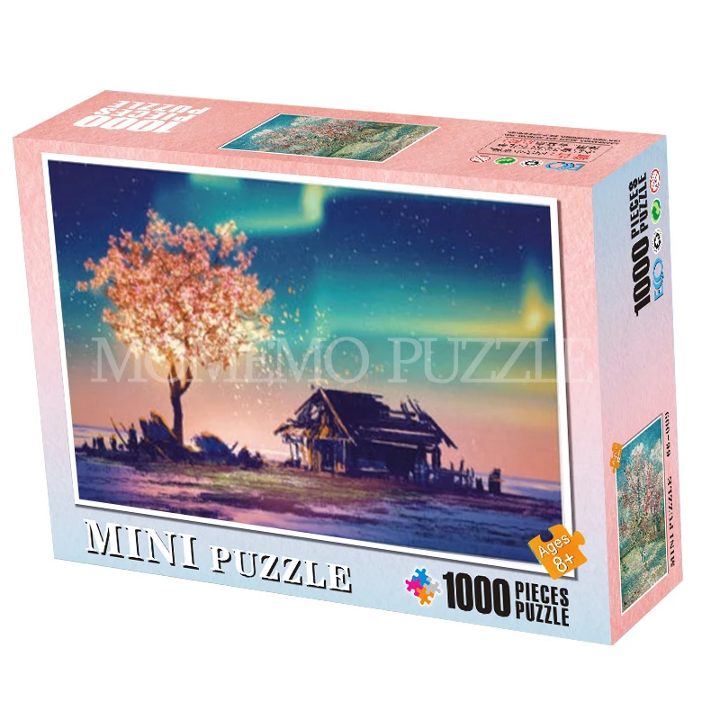 MOMEMO головоломки 1000 шт. головоломка деревянная игра головоломки для сборки для взрослых пазл, игрушки для детей детские развивающие игрушки - Цвет: mini puzzle 11