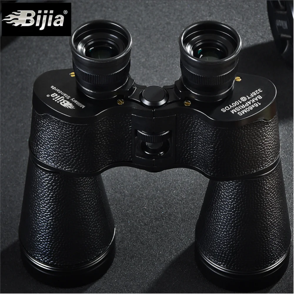 BIJIA 16x60 Полный металлический азот Заполненный Водонепроницаемый высокой мощности HD бинокль ночного видения телескоп