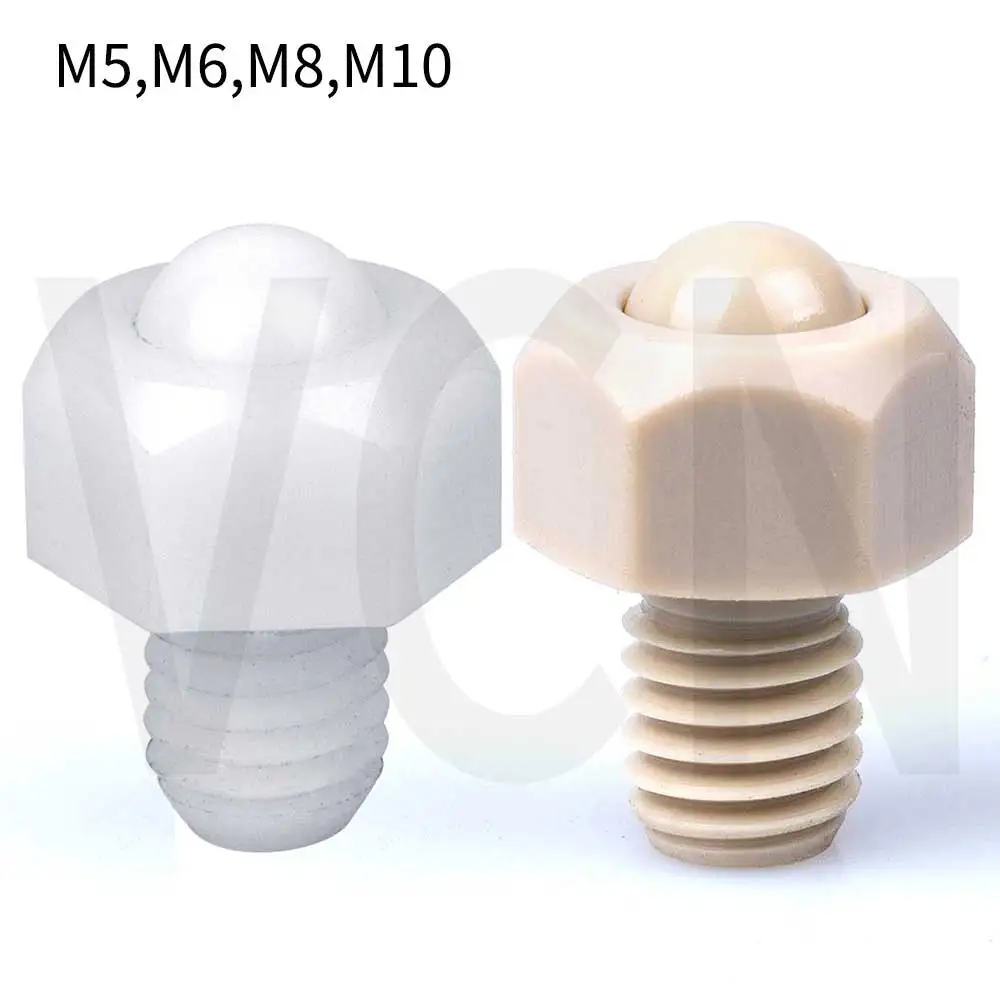 PEEKBallBallRollersPlungerBallRollersHexHeadStudTypeM5M6M8