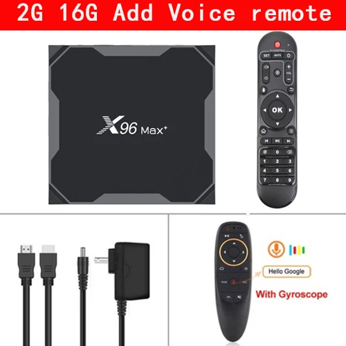 X96 Max+ смарт ТВ BOX Android 9,0 Amlogic S905X3 4 ядра, 4 Гб 64 Гб 2,4 г& Wi-Fi 5 ГГц Wi-Fi, BT 1000M 8K IPTV Set-top BOX PK HK1 плюс H96 - Цвет: 2G 16G voice control