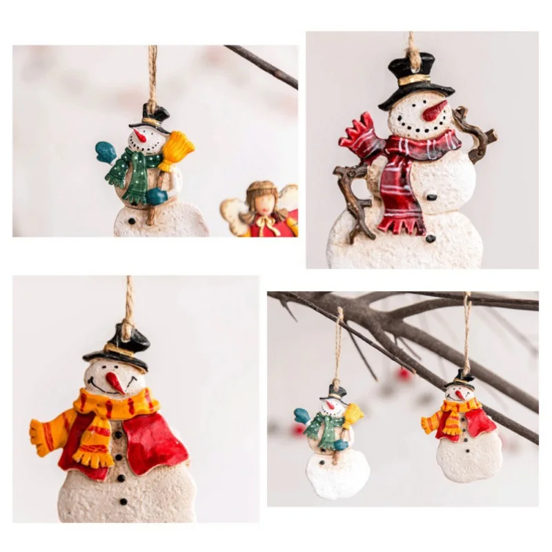 Christmas Gift Cartoon Shape Decoration Christmas Tree Pendant New Year Cute Ornaments lt