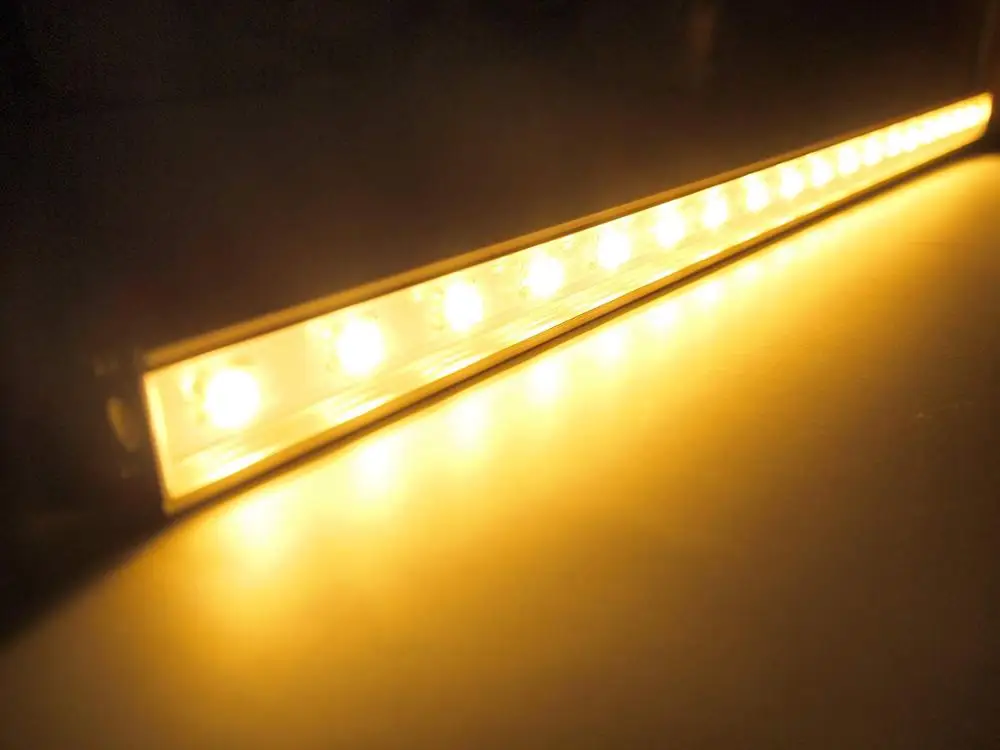 

DC 12 Volt - 24 Volt 30x 5050 LED 20" Light Bar Lamp Tube Work Bench Station Light Rigid Aluminum Sink Strip Stripe Under Counte