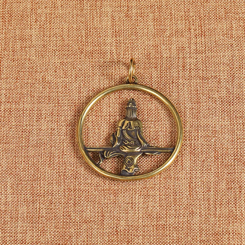 buddha round keychain  (1)
