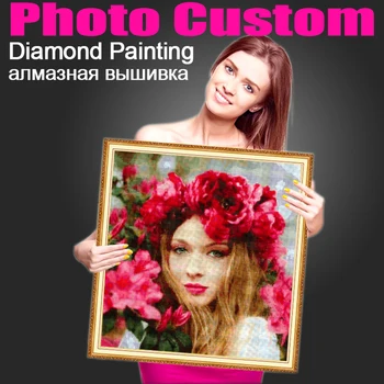 

5D Diy Photo Custom Diamond Painting Full Square&Round Drill Pictures Painting Diamond Embroidery Dropshipping Sale