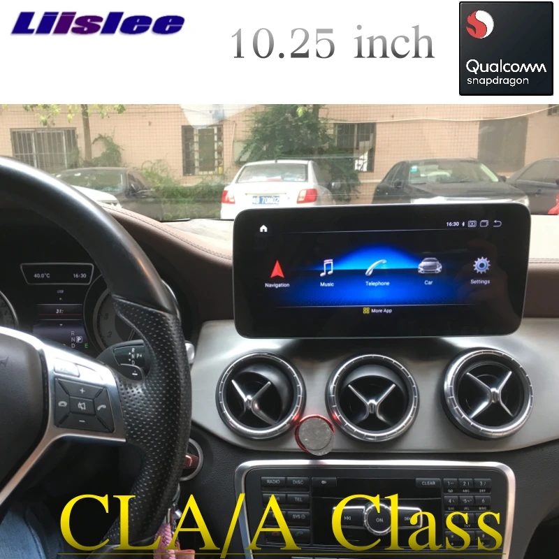 Liandlee автомобильный мультимедийный плеер NAVI CarPlay для Mercedes Benz CLA класс 2012~ беспроводной CarPlay автомобильный Радио gps навигация