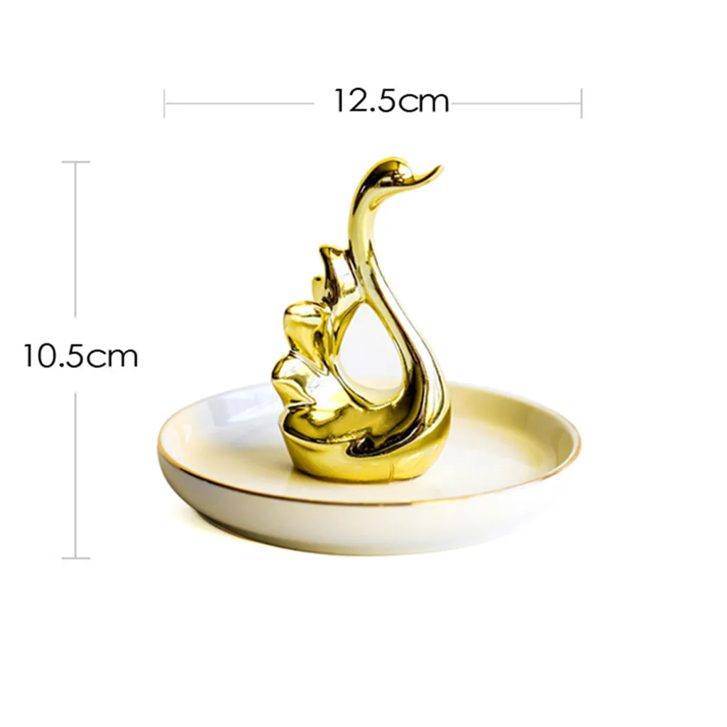 Gold-plated jewelry plate home decoration plate ring jewelry storage plate#0927