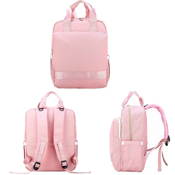 

Fulier candy color waterproof fashion mummy maternity backpack bag with stroller hooks large nylon diaper nappy changing bag dad