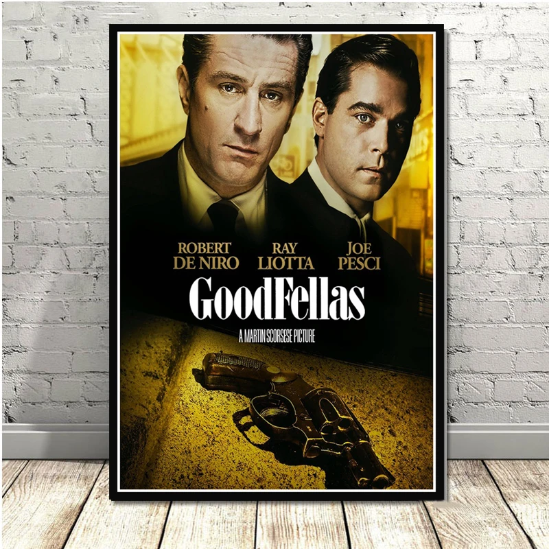 Печать плакатов горячий подарок классический фильм Goodfellas гангстеры Крестный отец Искусство Холст Картина маслом настенные картины гостиная домашний декор