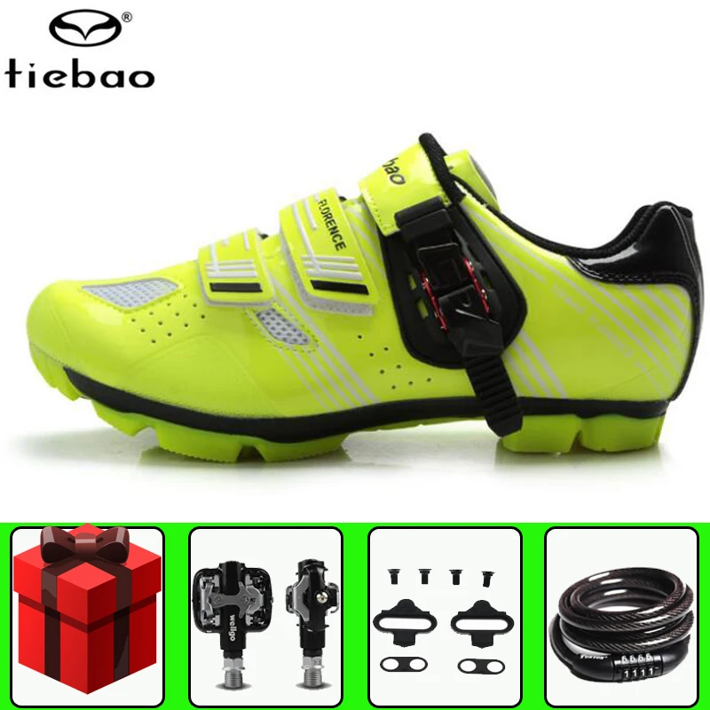 

Tiebao cycling shoes sapatilha ciclismo mtb add SPD pedal set bicycle riding shoes mountain bike original superstar sneakers men