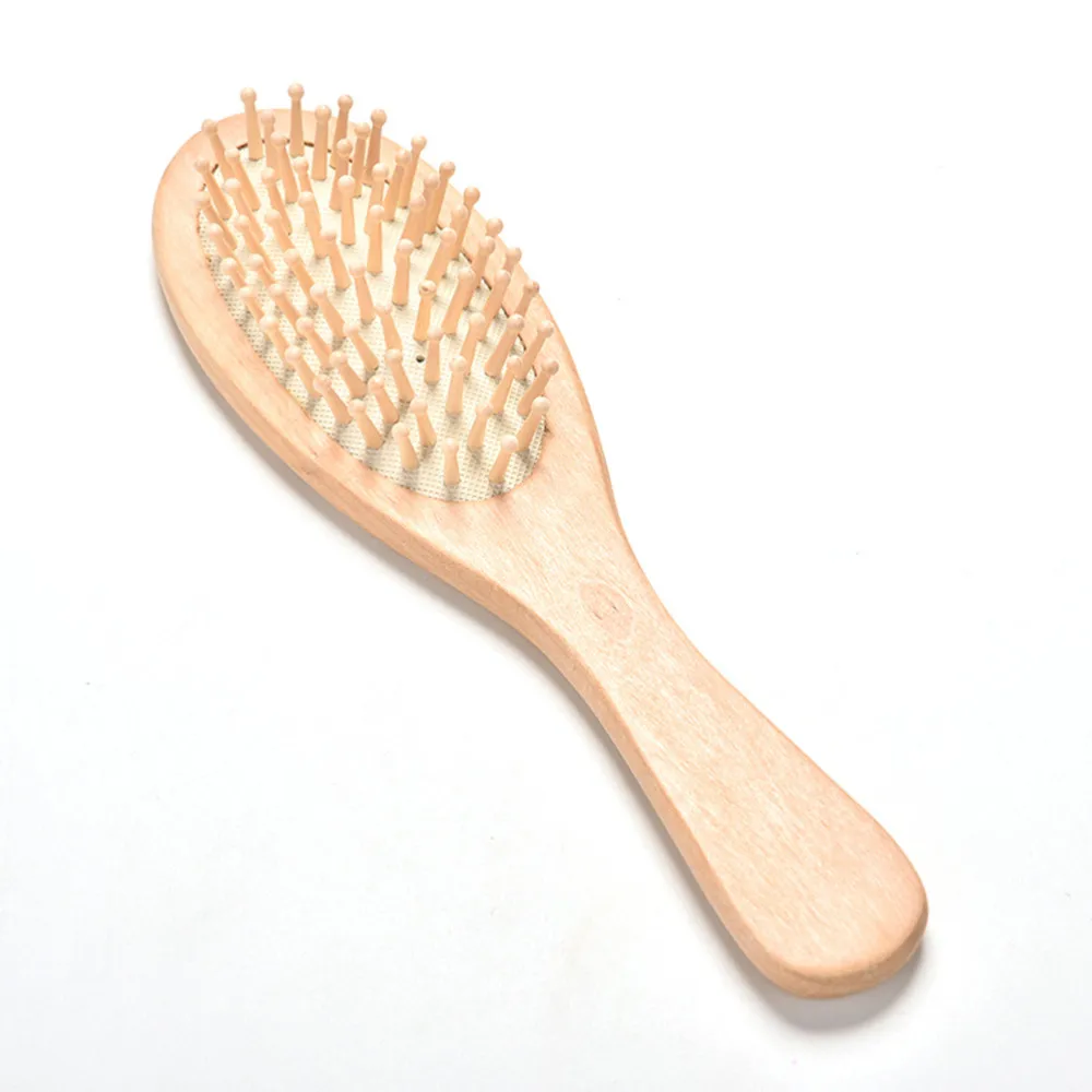 Paddle Hair Care Brush Wooden Massage Comb Scalp Stress Release Eco