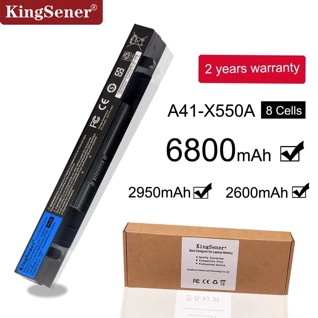 KingSener Новый аккумулятор для ноутбука ASUS A450 A550 F450 F552 K450 K550 P450 P550 R409 R510 R510C X450 X550 с