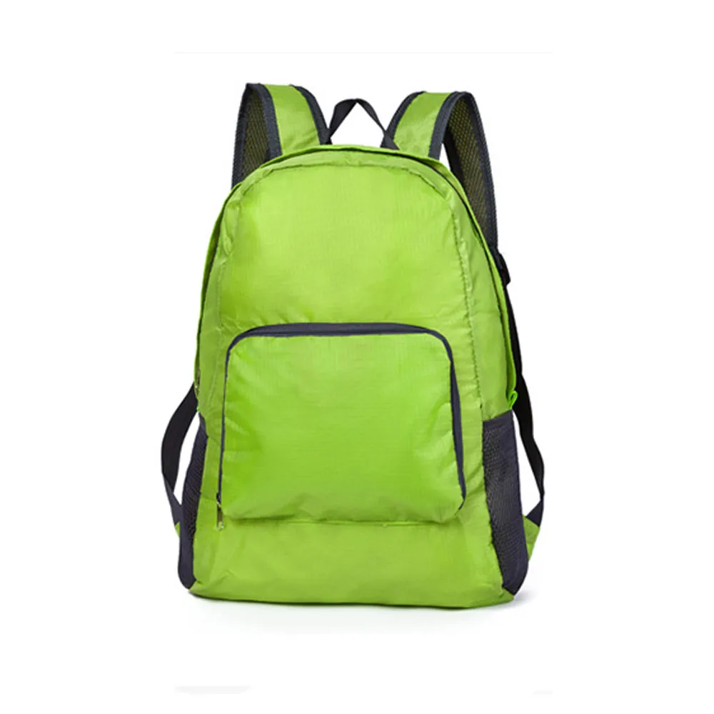 

Neutral Fold Backapck Zipper Water Repellent Nylon Trvel School Rucksack Bag Storage Bag Large-capacity Backpack 1106#C
