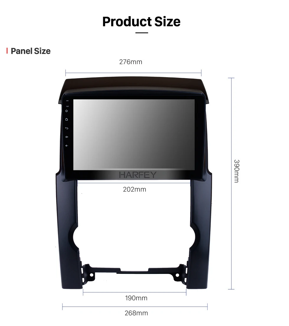 Top Harfey Android 8.1/9.0 10.1" Touchscreen Car Radio For 2009 2010 2011 2012 KIA Sorento 2Din Multimedia Player Head Unit Wifi 3G 15