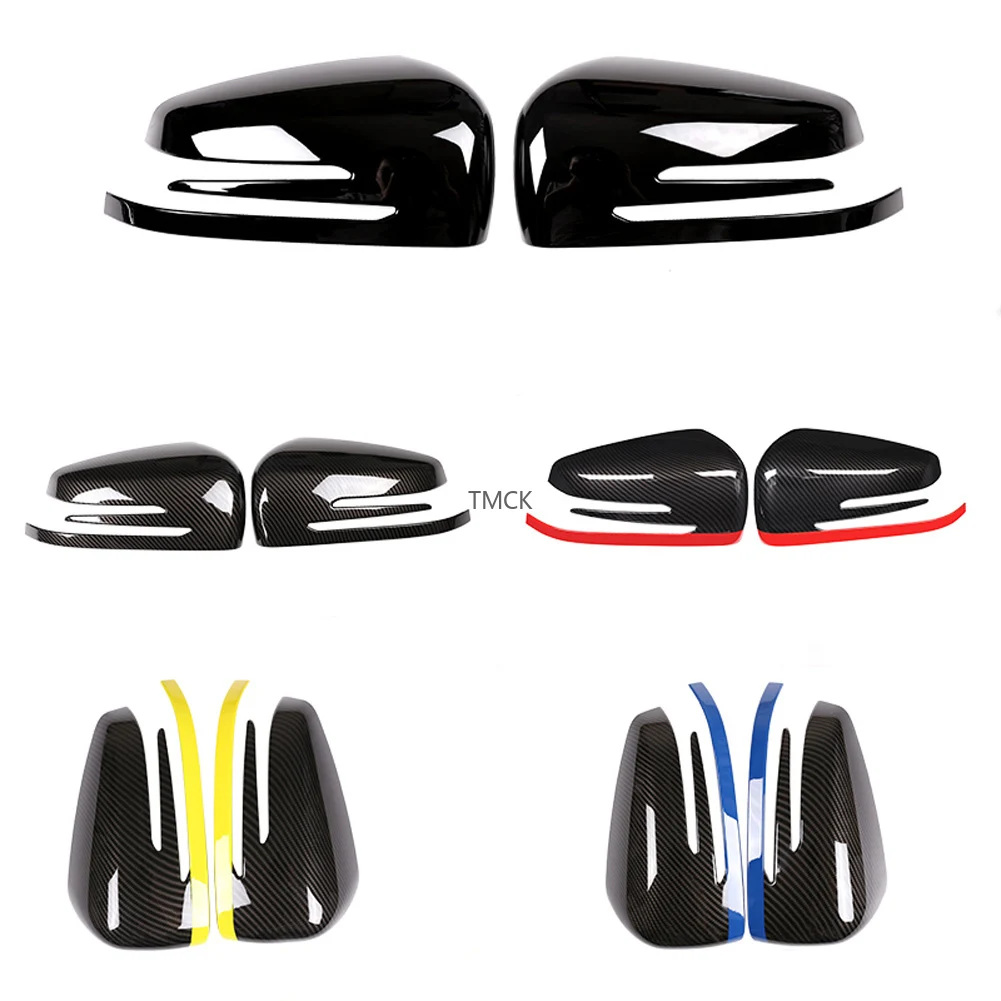Car Accessories Side Rearview Mirror Cap Cover Trim Sticker For Mercedes Benz A B C E S CLA GLK GLA CLS W176 W204 W212 W221 W218