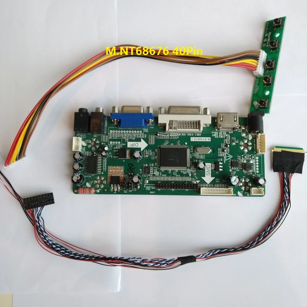 

VGA M.NT68676 DVI audio LED DIY HDMI LCD kit controller driver board panel card for 40pin LP156WF4-SLB4 1920X1080 monitor