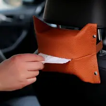 Держатель салфетки задняя подвесная коробка из ткани Чехлы коробка контейнер для полотенец бумажные салфетки сумка держатель Коробка Чехол