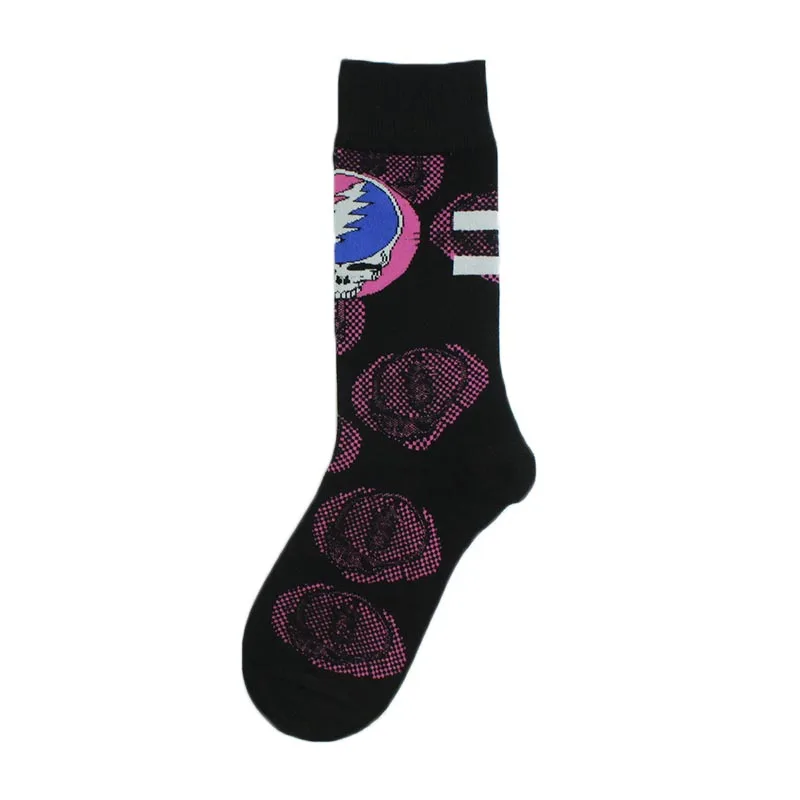 [HEPOSCKONE] красочные новинки искусства стиль хип хоп Calcetines Hombre Sox индивидуальность тренд Красивый Веселый мультяшный хлопок носки Harajuku