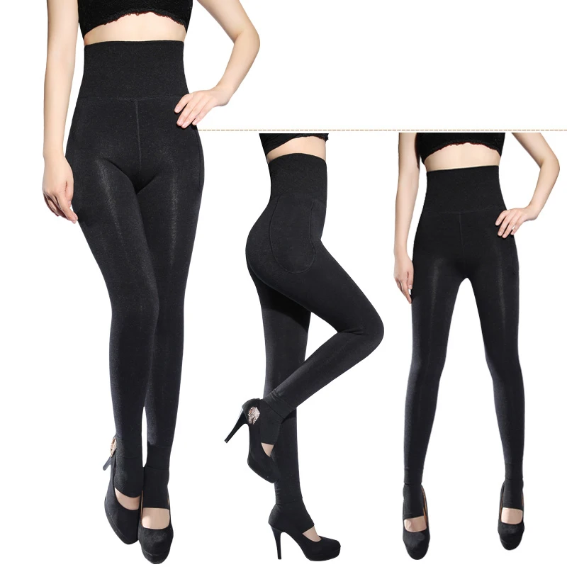 Women's leggings 2Pcs/lot autumn and winter warm thick velvet high waist leggings women's stretch Slim leggings