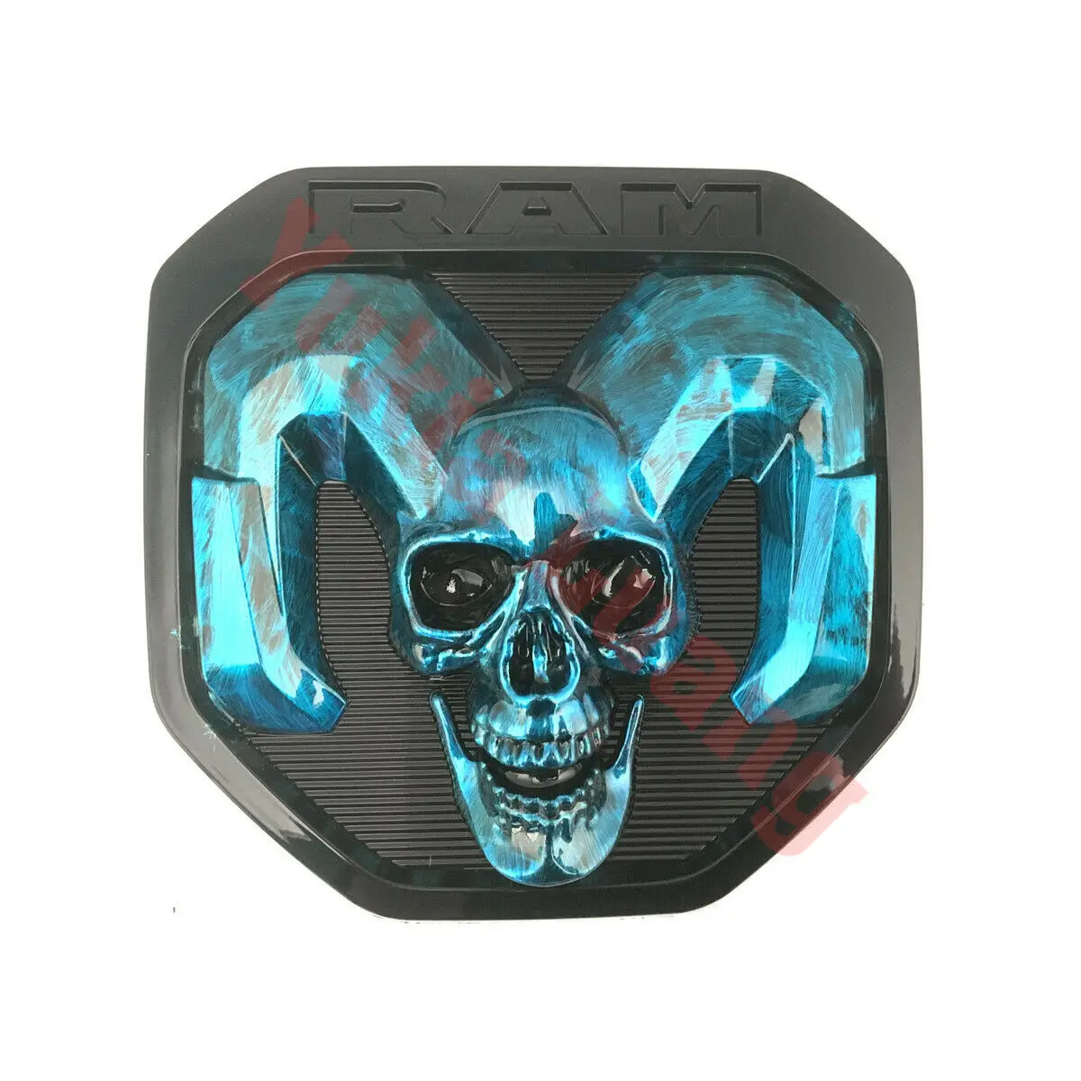 3D синий череп ram Head Mopar Эмблема для багажника для ram 1500 DT