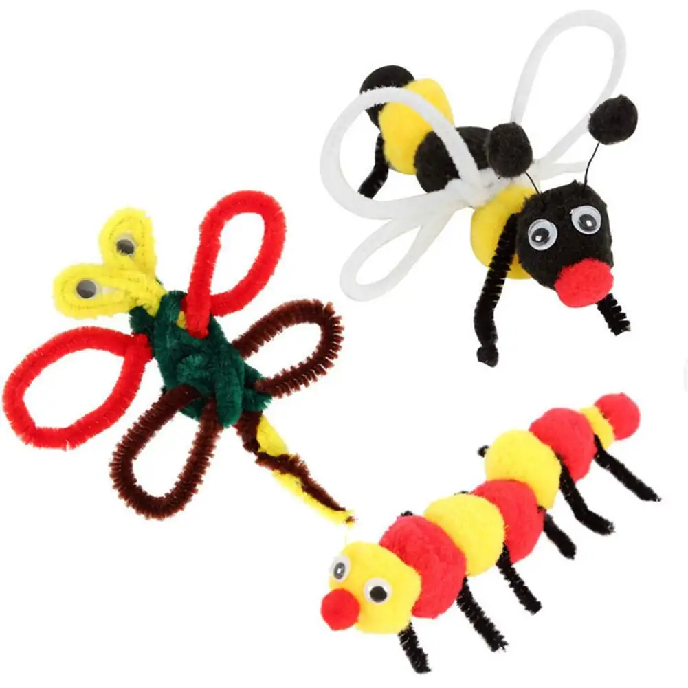 500 Pcs DIY Craft Toys Montessori Materials Children Puzzle Twisted Plush Sticks Pipe Cleaner Handmade Toy Educational Toys 4 500 Pcs DIY Craft Toys Montessori Materials Children Puzzle Twisted Plush Sticks Pipe Cleaner Handmade Toy Educational Toys 4