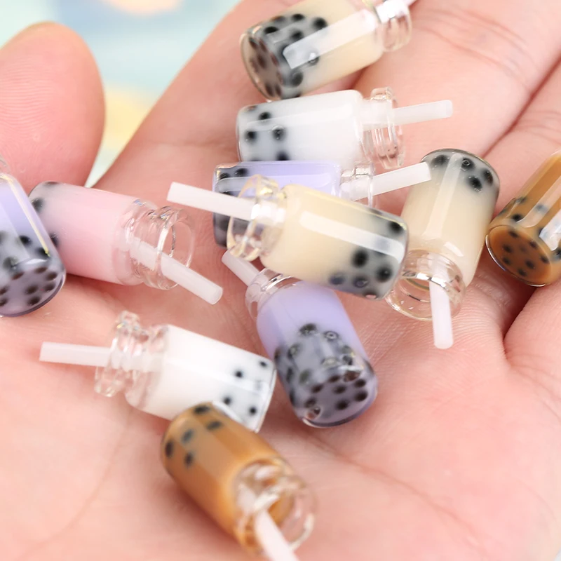 

Happy Monkey 10pcs Resin Boba Tea Slime Charms Additives Supplies Kit DIY Accessories Crafts Filler For Fluffy Clear Slime Toy