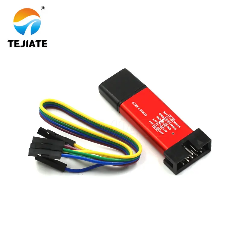 1 Pcs St-Link V2 Con Borsette Stm8/Stm32 Emulatore Programmatore Modulo Stlink Downloader Debugger Unità Modulare