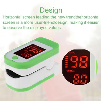 

Fingertip Pulse Oximeter Blood Pressure Oximetry Heart Rate Monitor SpO2 Oximetry Monitor (Black without Battery)