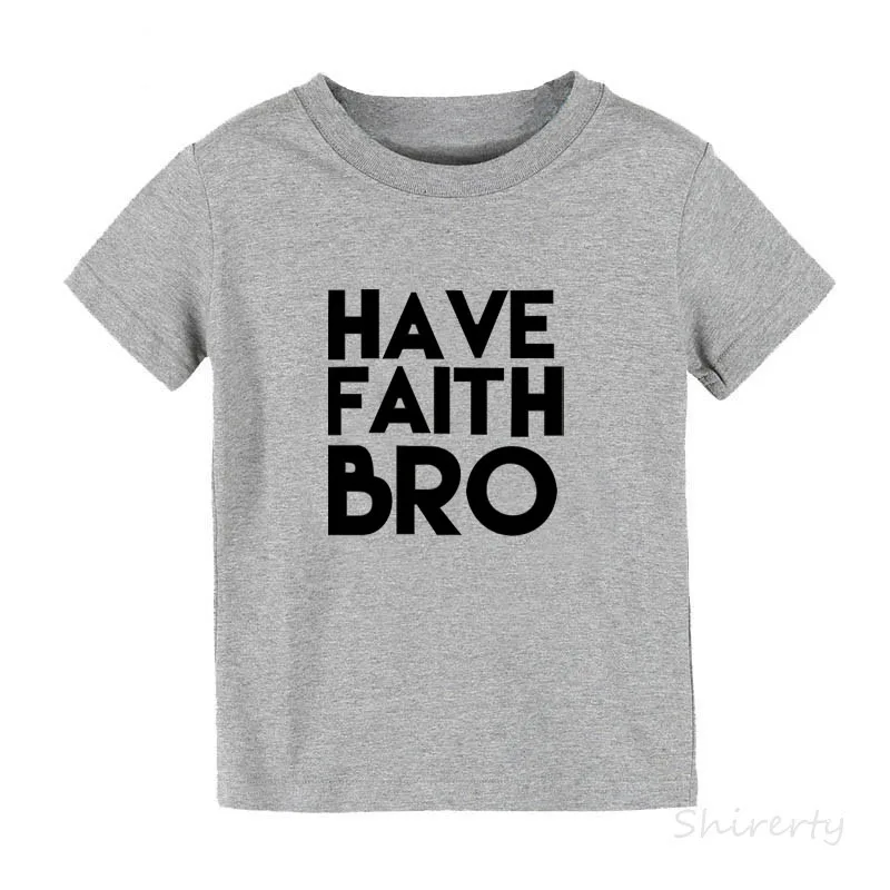 Have Faith/Детская футболка с изображением Иисуса, Пасхальная рубашка для малышей, милые модные детские футболки с графическим принтом, модная одежда для маленьких мальчиков, детские топы, одежда