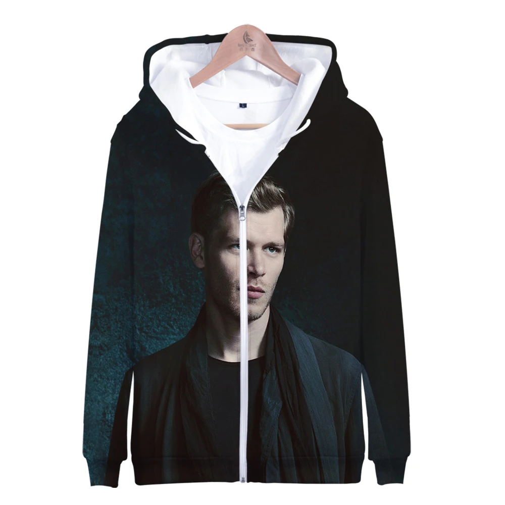Модные высококачественные Niklaus Mikaelson 3D мужские толстовки на молнии/женские толстовки в стиле хип-хоп с принтом на молнии Niklaus Mikaelson 3D