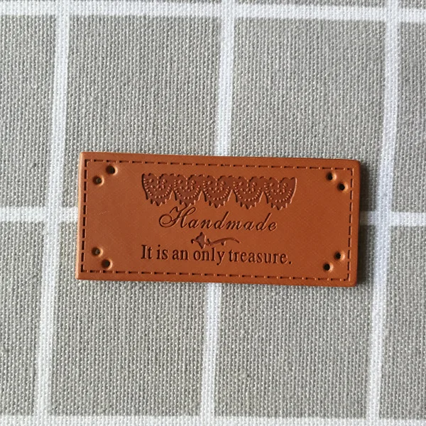 Leather card custom leather label custom pu embossed color diy wash jeans leather brand factory direct - Цвет: sample