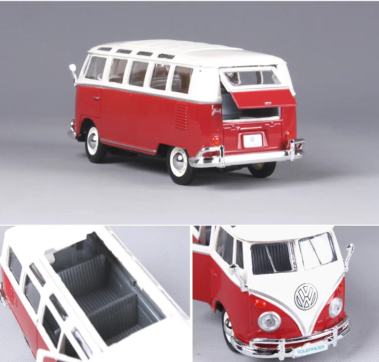 1:24 Maisto VW beetle автобус Самба винтажная литая под давлением модель автомобиля Simulatio Коллекционная Коллекция металлический материал коллекция Рождественский подарок
