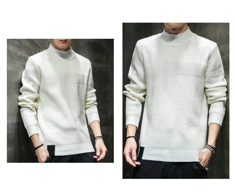 Новая Осенняя обувь для отдыха; пуловер Для мужчин тянуть Homme M-3XL Повседневное Для мужчин's свитер с О-образным вырезом Полосатый Slim Fit Knittwear Для мужчин свитера пуловеры