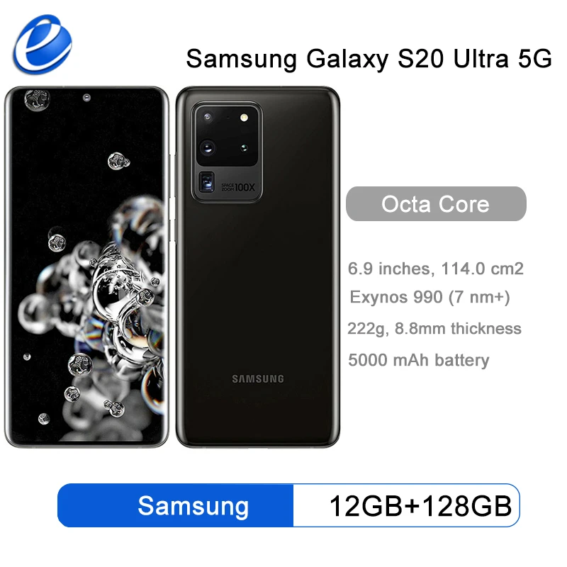 Samsung Galaxy S Ultra G9 5g 128gb Rom G9b Unlocked Mobile Phone Snapdragon 865 Octa Core 6 9 Quad Cameras 12gb Ram Nfc Mobile Phones Aliexpress