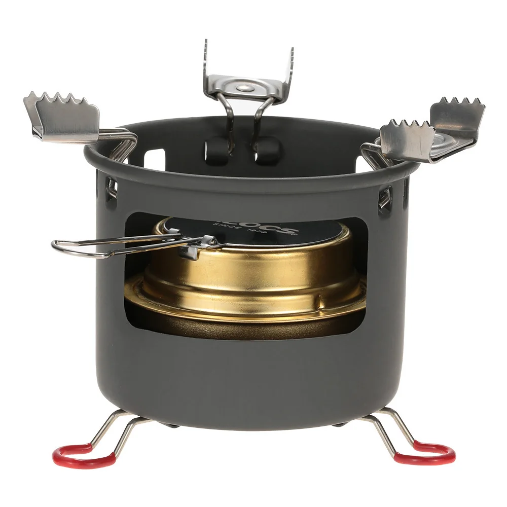 

New ALOCS Camping Alcohol Stove Furnace Outdoor Camping Stove Spirit Alcohol Burner Bracket Support Set Backpacking Hiking Stove