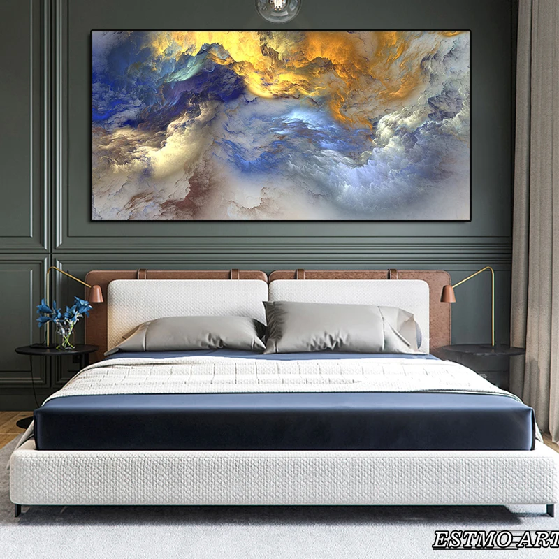 abstract wall art gold