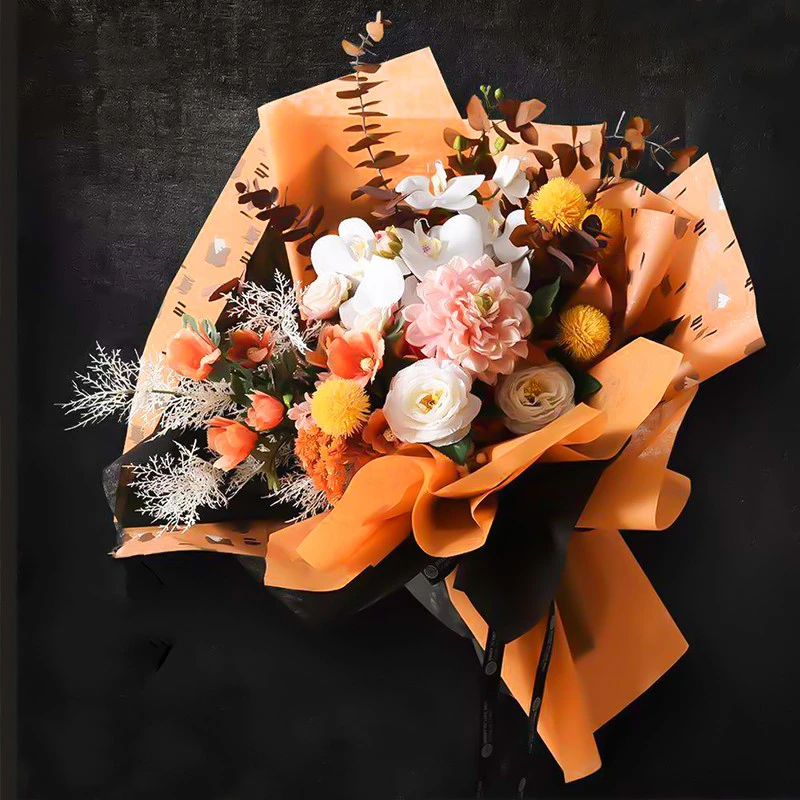 20 листов бумага с милыми граффити золотой узор водонепроницаемая оберточная