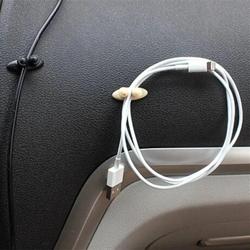 8 шт. автомобильная проводка зажим USB кабель фиксированный зажим зарядный кабель держатель клей авто зарядное устройство линия застежка USB кабель зажим фиксатор