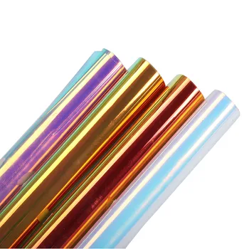 

SUNICE Neo Chrome Heat Transfer Vinyl HTV Iron On Heat Press Vinyl Clothing Decoration 50cm*300cm(20inch*9.8ft) Easy to make