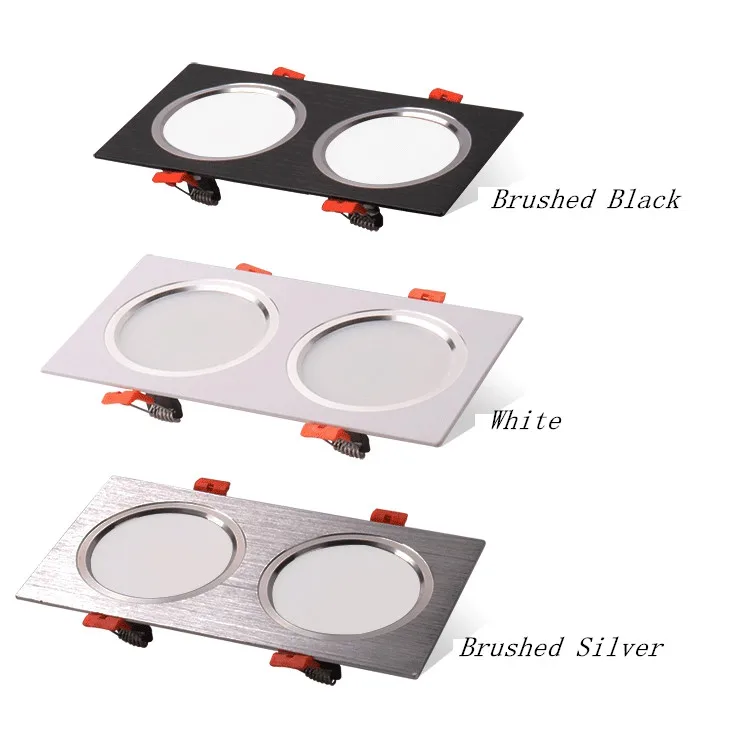 三色变光led筒灯双头cob格栅斗胆灯嵌入服装店背景墙客厅走廊过道-淘宝网_01