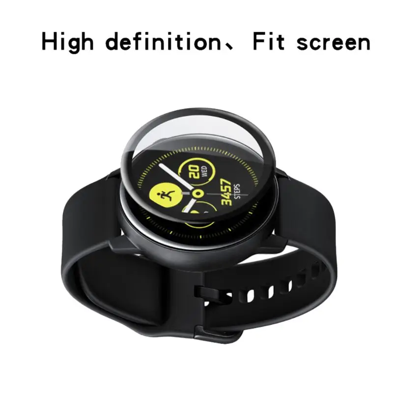 1 комплект мягкая защитная пленка прозрачная закаленная Защитная стеклянная пленка для экрана для samsung Galaxy Watch активные аксессуары для часов