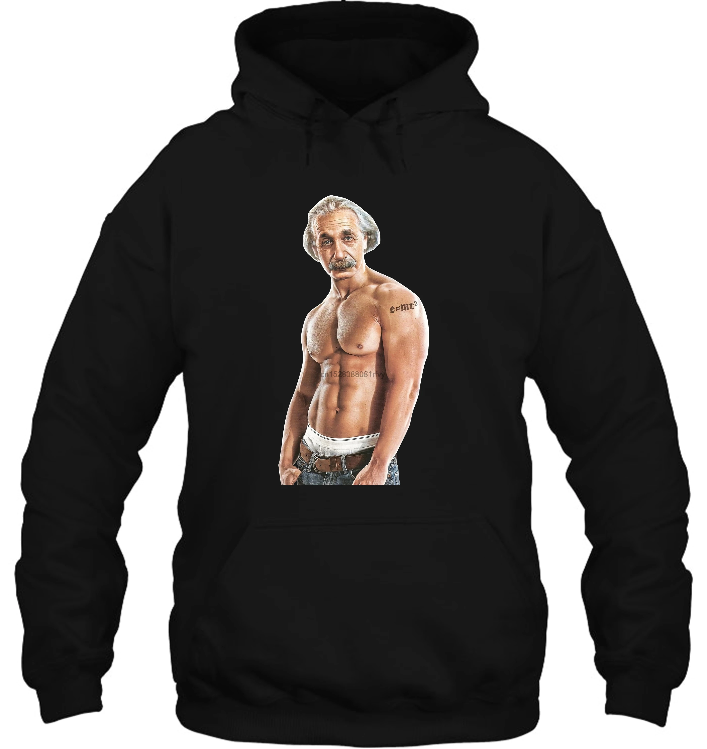 Мужская толстовка с капюшоном Einstein Macho E = Mc2, белая, Смарт и тату, модная, Ретро стиль, принт, дизайн, женская уличная одежда