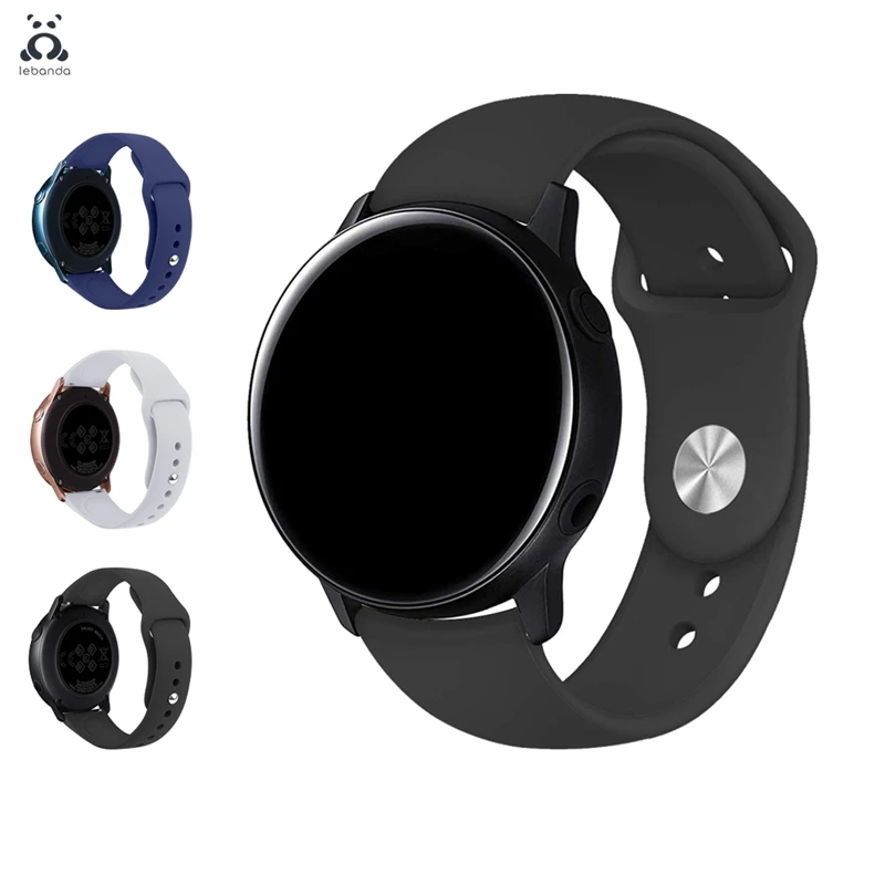 

Lebanda Sport band for Galaxy Watch Active/42/46mm strap for HUAWEI GT Silicone band soft breathable replacement 20mm 22mm
