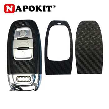 

1Set Black Carbon Fiber Car Key Sticker for Audi A4 A6 RS4 A5 A7 A8 S5 RS5 8T Q5 S5 S6 Car Key Refitting Accessories