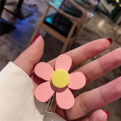 Детские заколки для волос с цветком маргаритки девочек 2 шт. детская шпилька