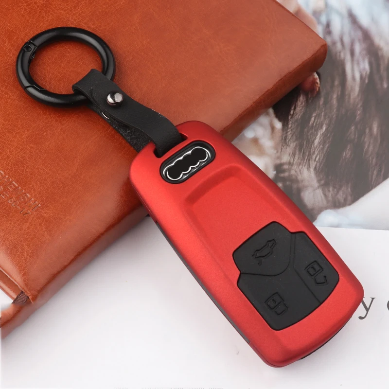 Car Key Cover Case Shell Carbon fiber ABS Matte For Audi A6 A5 Q7 S4 S5 A4 B9 A4L 4m TT TTS RS 8S