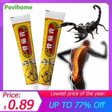 Escorpião veneno unguento analgésico articulações do joelho artrite reumatóide lombar vértebra alívio da dor creme herbal gesso médico